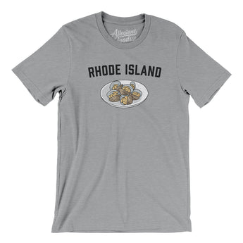 Rhode Island Clams Men/Unisex T-Shirt-Athletic Heather-Allegiant Goods Co. Vintage Sports Apparel