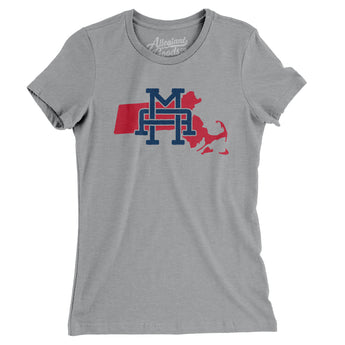 Massachusetts Home State Women's T-Shirt-Allegiant Goods Co. Vintage Sports Apparel