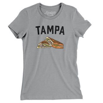 Tampa Cuban Sandwich Women's T-Shirt-Athletic Heather-Allegiant Goods Co. Vintage Sports Apparel
