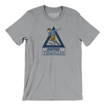 Dayton Triangles Football Men/Unisex T-Shirt-Athletic Heather-Allegiant Goods Co. Vintage Sports Apparel