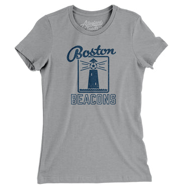 Boston Beacons Soccer Women's T-Shirt-Allegiant Goods Co. Vintage Sports Apparel
