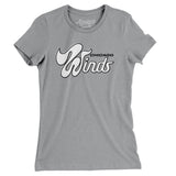 Chicago Winds Football Women's T-Shirt-Allegiant Goods Co. Vintage Sports Apparel