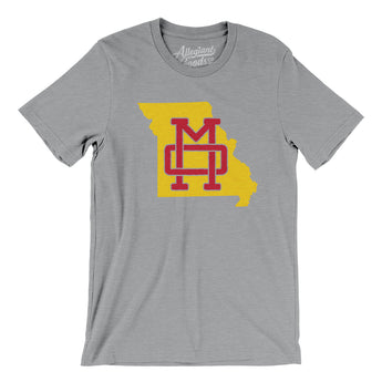 Missouri Home State Men/Unisex T-Shirt-Athletic Heather-Allegiant Goods Co. Vintage Sports Apparel