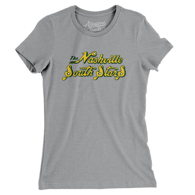 Nashville South Stars Hockey Women's T-Shirt-Athletic Heather-Allegiant Goods Co. Vintage Sports Apparel