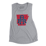 Arkansas Home State Women's Flowey Scoopneck Muscle Tank-Allegiant Goods Co. Vintage Sports Apparel