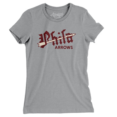 Philadelphia Arrows Hockey Women's T-Shirt-Allegiant Goods Co. Vintage Sports Apparel