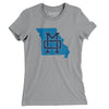 Missouri Home State Women's T-Shirt-Athletic Heather-Allegiant Goods Co. Vintage Sports Apparel