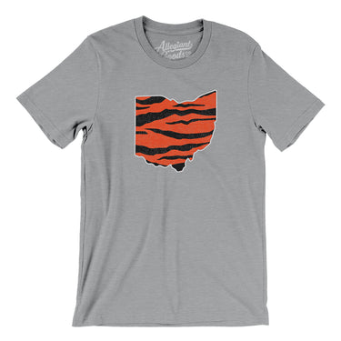 Ohio Tiger Stripes Men/Unisex T-Shirt-Allegiant Goods Co. Vintage Sports Apparel