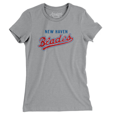 New Haven Blades Hockey Women's T-Shirt-Allegiant Goods Co. Vintage Sports Apparel