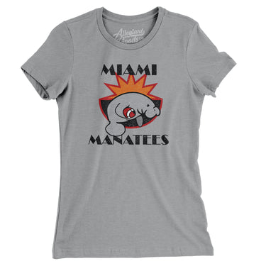 Miami Manatees Football Women's T-Shirt-Allegiant Goods Co. Vintage Sports Apparel