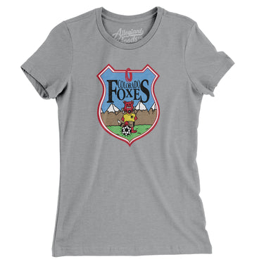 Colorado Foxes Soccer Women's T-Shirt-Allegiant Goods Co. Vintage Sports Apparel