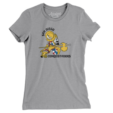 San Diego Conquistadors Women's T-Shirt-Allegiant Goods Co. Vintage Sports Apparel