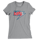 Chicago Blitz Football Women's T-Shirt-Allegiant Goods Co. Vintage Sports Apparel