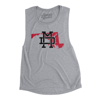 Maryland Home State Women's Flowey Scoopneck Muscle Tank-Allegiant Goods Co. Vintage Sports Apparel