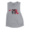 Maryland Home State Women's Flowey Scoopneck Muscle Tank-Athletic Heather-Allegiant Goods Co. Vintage Sports Apparel