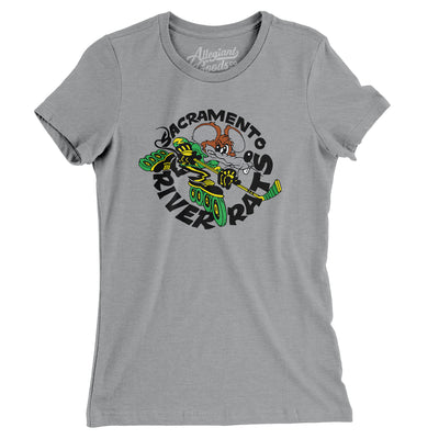 Sacramento River Rats Roller Hockey Women's T-Shirt-Athletic Heather-Allegiant Goods Co. Vintage Sports Apparel