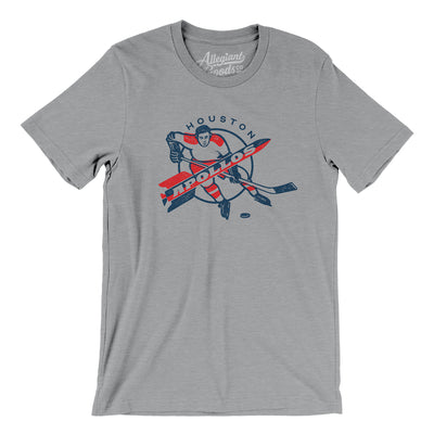 Houston Apollos Hockey Men/Unisex T-Shirt-Athletic Heather-Allegiant Goods Co. Vintage Sports Apparel