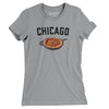 Chicago Style Deep Dish Pizza Women's T-Shirt-Athletic Heather-Allegiant Goods Co. Vintage Sports Apparel