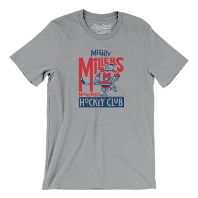 Minneapolis Mighty Millers Hockey Men/Unisex T-Shirt-Athletic Heather-Allegiant Goods Co. Vintage Sports Apparel