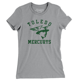 Toledo Mercurys Hockey Women's T-Shirt-Allegiant Goods Co. Vintage Sports Apparel