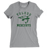 Toledo Mercurys Hockey Women's T-Shirt-Athletic Heather-Allegiant Goods Co. Vintage Sports Apparel