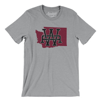 Washington Home State Men/Unisex T-Shirt-Allegiant Goods Co. Vintage Sports Apparel