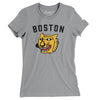 Boston Tigers Hockey Women's T-Shirt-Athletic Heather-Allegiant Goods Co. Vintage Sports Apparel