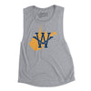 West Virginia Home State Women's Flowey Scoopneck Muscle Tank-Athletic Heather-Allegiant Goods Co. Vintage Sports Apparel