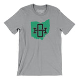 Ohio Home State Men/Unisex T-Shirt-Athletic Heather-Allegiant Goods Co. Vintage Sports Apparel
