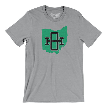 Ohio Home State Men/Unisex T-Shirt-Athletic Heather-Allegiant Goods Co. Vintage Sports Apparel