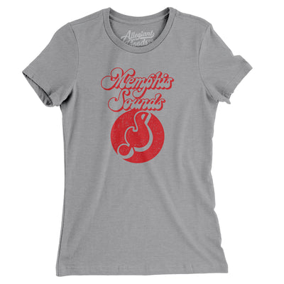 Memphis Sounds Basketball Women's T-Shirt-Athletic Heather-Allegiant Goods Co. Vintage Sports Apparel