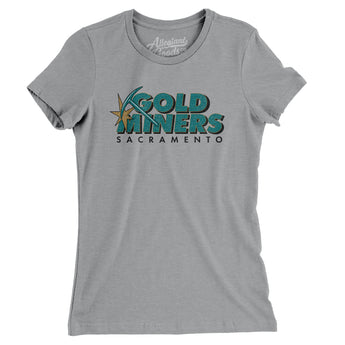Sacramento Gold Miners Football Women's T-Shirt-Allegiant Goods Co. Vintage Sports Apparel