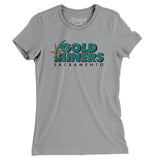 Sacramento Gold Miners Football Women's T-Shirt-Allegiant Goods Co. Vintage Sports Apparel