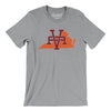 Virginia Home State Men/Unisex T-Shirt-Athletic Heather-Allegiant Goods Co. Vintage Sports Apparel