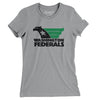 Washington Federals Football Women's T-Shirt-Athletic Heather-Allegiant Goods Co. Vintage Sports Apparel