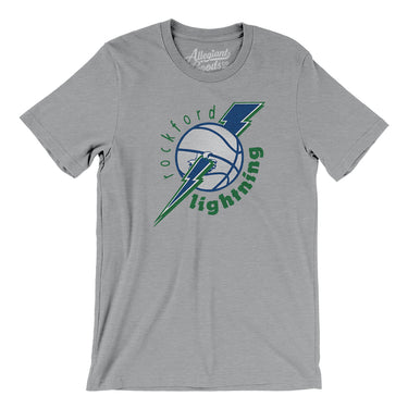 Rockford Lightning Basketball Men/Unisex T-Shirt-Allegiant Goods Co. Vintage Sports Apparel