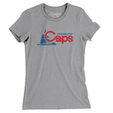 Washington Caps Defunct Basketball Women's T-Shirt-Allegiant Goods Co. Vintage Sports Apparel