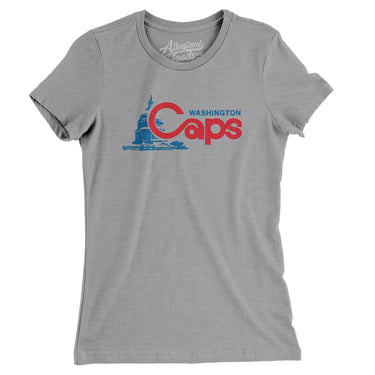 Washington Caps Defunct Basketball Women's T-Shirt-Allegiant Goods Co. Vintage Sports Apparel