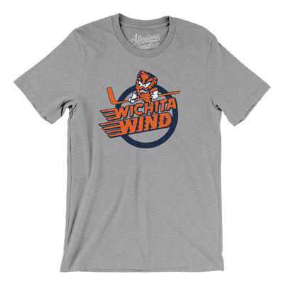 Wichita Wind Hockey Men/Unisex T-Shirt-Athletic Heather-Allegiant Goods Co. Vintage Sports Apparel