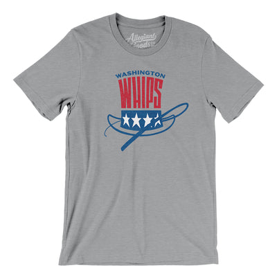Washington Whips Soccer Men/Unisex T-Shirt-Athletic Heather-Allegiant Goods Co. Vintage Sports Apparel