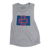 Colorado Home State Women's Flowey Scoopneck Muscle Tank-Athletic Heather-Allegiant Goods Co. Vintage Sports Apparel