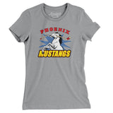 Phoenix Mustangs Hockey Women's T-Shirt-Allegiant Goods Co. Vintage Sports Apparel