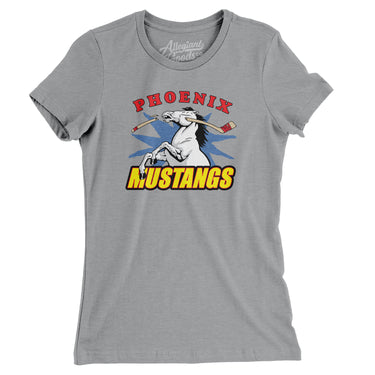 Phoenix Mustangs Hockey Women's T-Shirt-Allegiant Goods Co. Vintage Sports Apparel