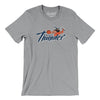 Quad City Thunder Basketball Men/Unisex T-Shirt-Athletic Heather-Allegiant Goods Co. Vintage Sports Apparel