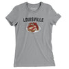 Louisville Hot Brown Women's T-Shirt-Athletic Heather-Allegiant Goods Co. Vintage Sports Apparel