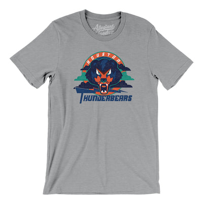 Houston Thunderbears Arena Football Men/Unisex T-Shirt-Athletic Heather-Allegiant Goods Co. Vintage Sports Apparel