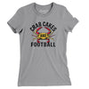 Crab Cakes and Football Women's T-Shirt-Athletic Heather-Allegiant Goods Co. Vintage Sports Apparel