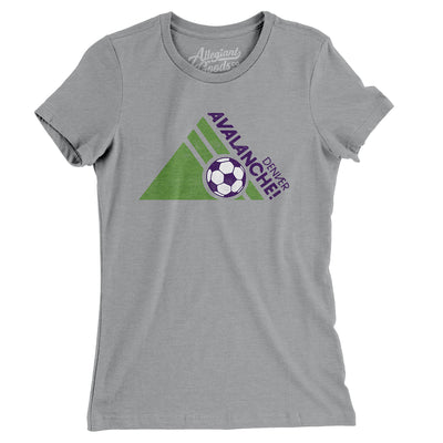 Denver Avalanche Soccer Women's T-Shirt-Silver-Allegiant Goods Co. Vintage Sports Apparel