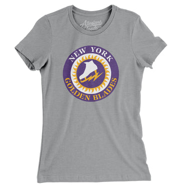 New York Golden Blades Hockey Women's T-Shirt-Allegiant Goods Co. Vintage Sports Apparel