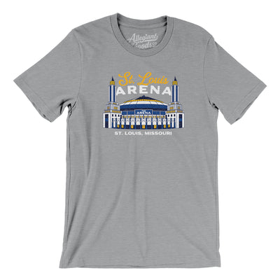 St. Louis Arena Men/Unisex T-Shirt-Athletic Heather-Allegiant Goods Co. Vintage Sports Apparel